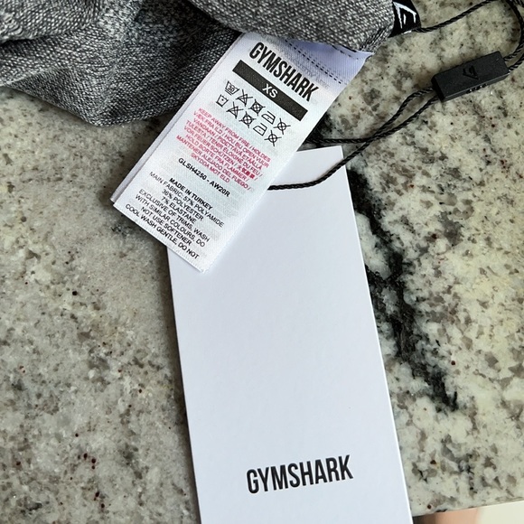 GYMSHARK FLEX CYCLING SHORTS - NEW CHARCOAL MARL/RUBY PINK - EXTRA SMALL. - Picture 10 of 10